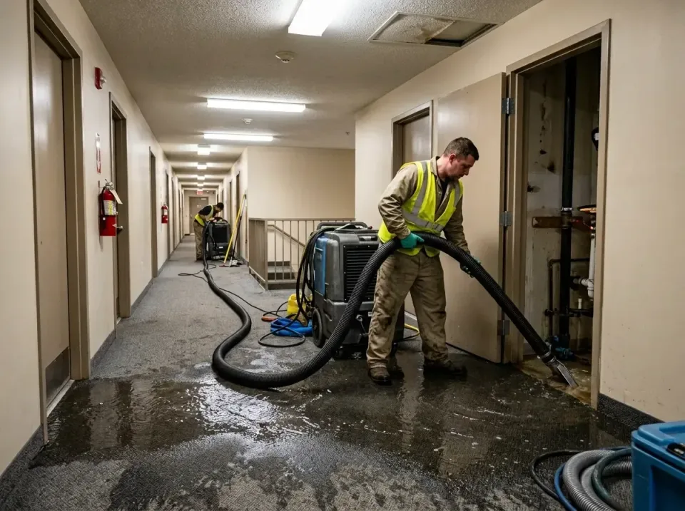 multi-unit-apartment-hallway-f-005 — frequently asked questions, Emergency Burst Pipe Water Extraction & Removal in Negaunee…